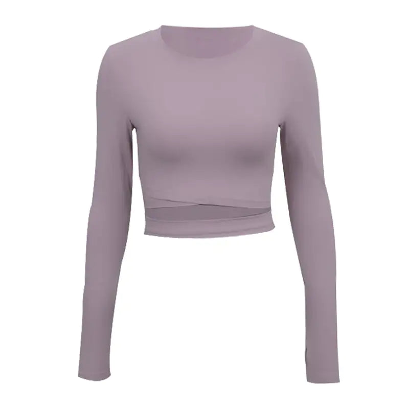 Sleek Navel-Glimpse Gym Suit