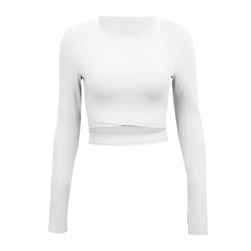 Sleek Navel-Glimpse Gym Suit