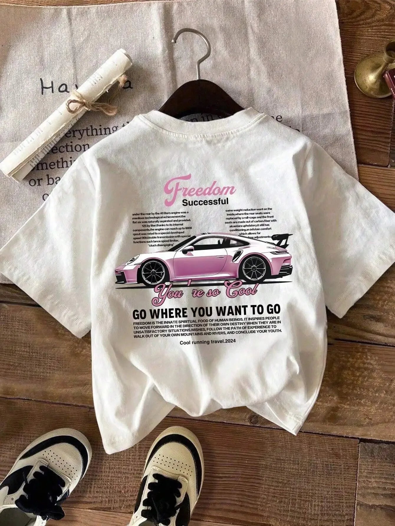 Car Print T-shirt