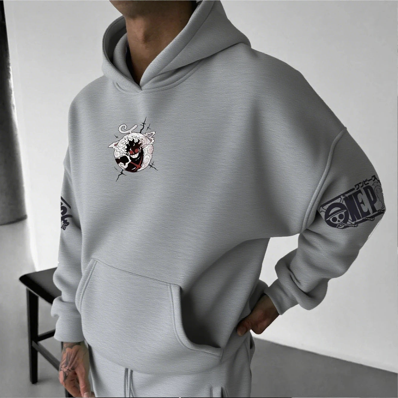 One Piece Luffy Gear 5 Nika Anime Hoodie