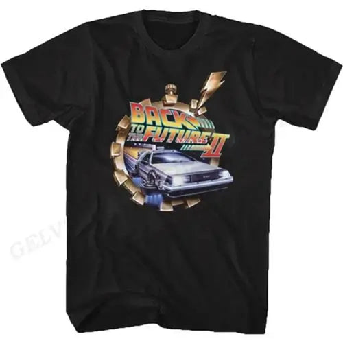 Back To The Future T Shirt Graphic Print Men Women Fashion Hip Hop