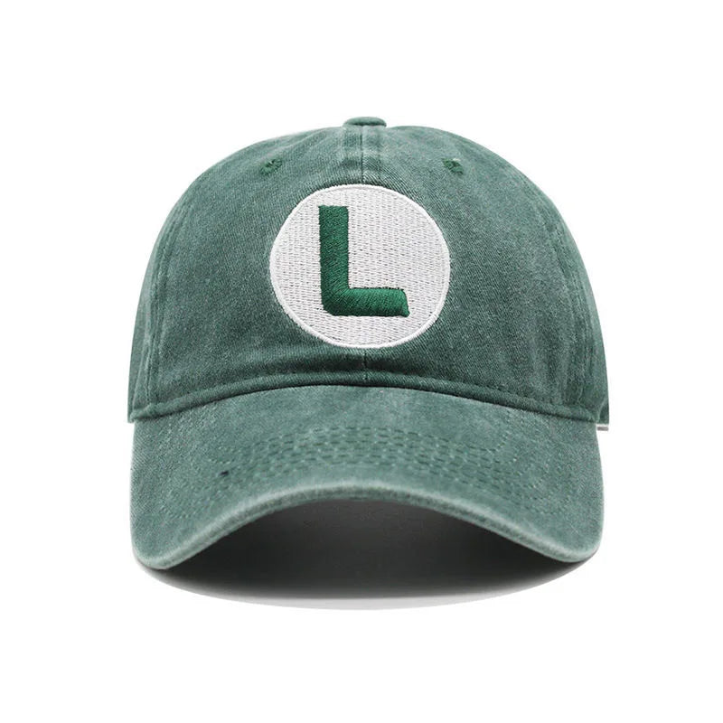 Washed Cotton Cap Letter Embroidery Baseball Cap