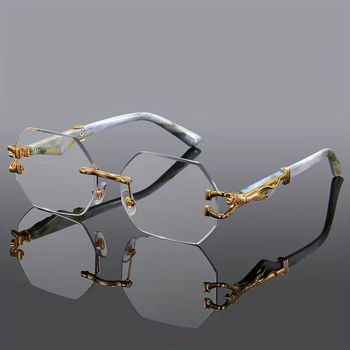 Geometric Leopard Print Sport Glasses For Women, Lightweight & Durable