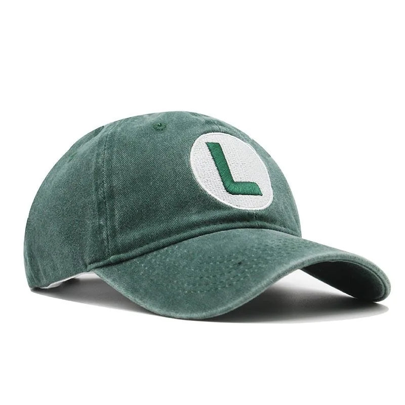 Washed Cotton Cap Letter Embroidery Baseball Cap