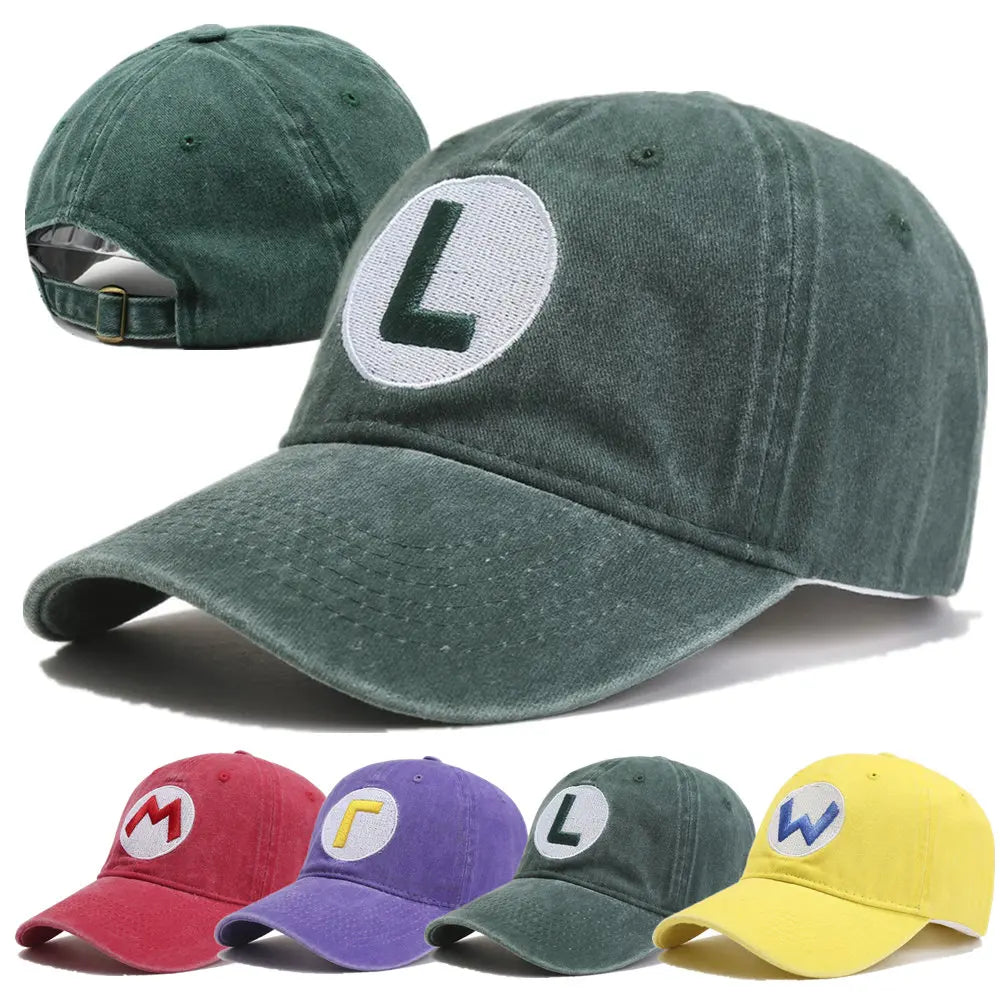 Washed Cotton Cap Letter Embroidery Baseball Cap