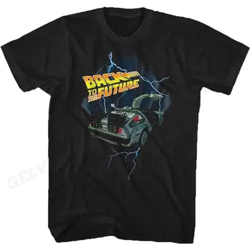 Back To The Future T Shirt Graphic Print Men Women Fashion Hip Hop