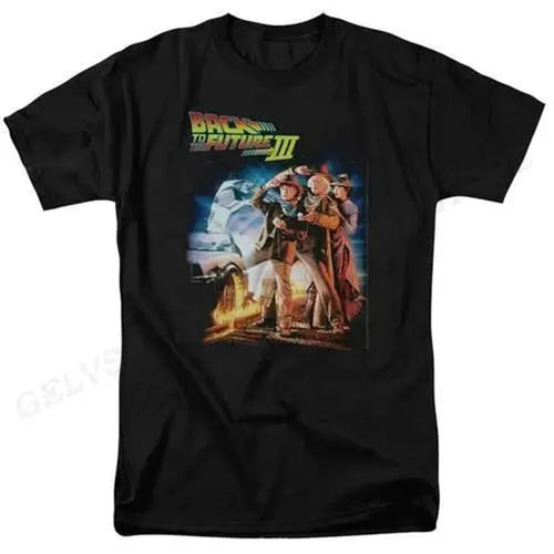 Back To The Future T Shirt Graphic Print Men Women Fashion Hip Hop