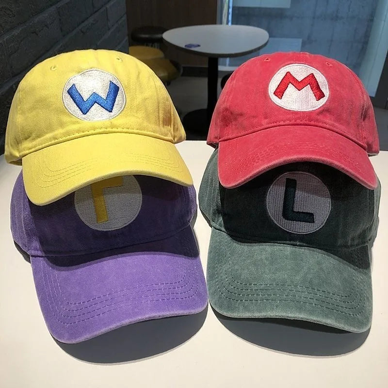 Washed Cotton Cap Letter Embroidery Baseball Cap