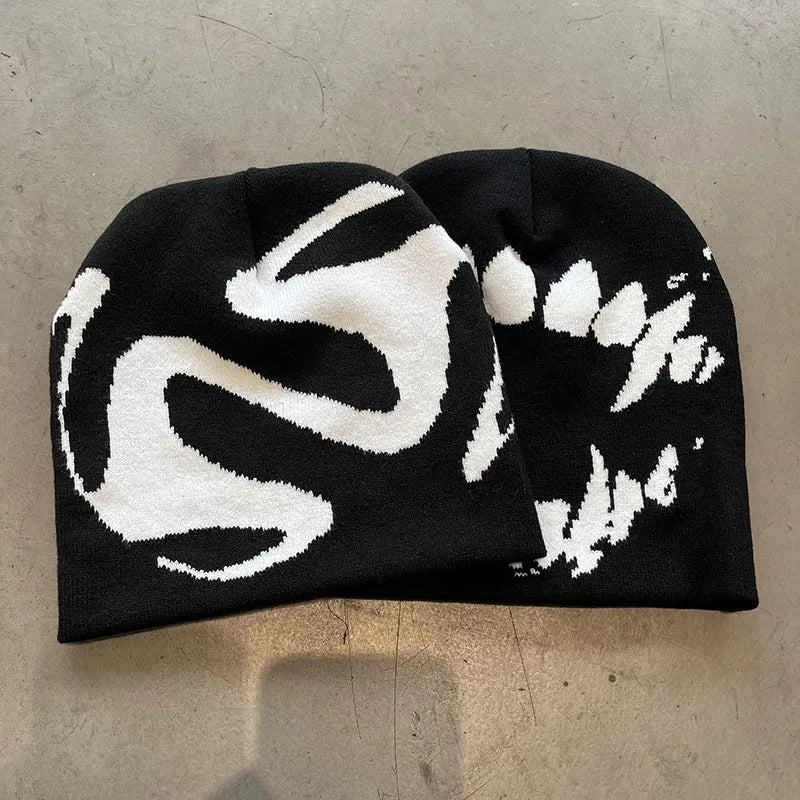 Knitting Beanies Goth Tooth Caps