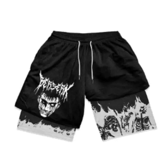 Anime Flex 2-in-1 Workout Shorts