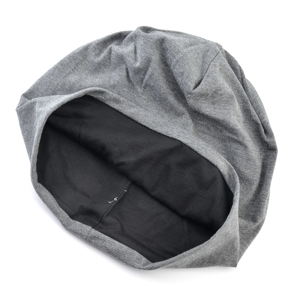 Men's Beanie Hats Autumn Outdoor Thin Casual Skullies Beanies Printing