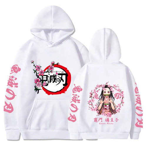 Anime Hoodie Mens Fashion Warm Sweatshirt Graphical Printed Hip Hop
