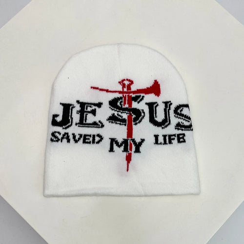 Hip Hop Letter Funny Wool Knitted Hats Warm American Style Autumn and