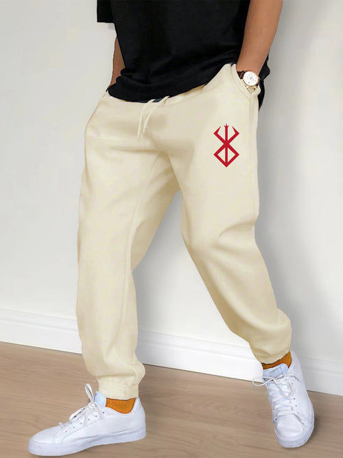 Men's Casual Pants Fashion Drawstring Casual Pants Joggers Workout
