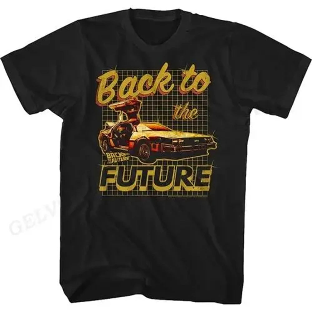 Back To The Future T Shirt Graphic Print Men Women Fashion Hip Hop