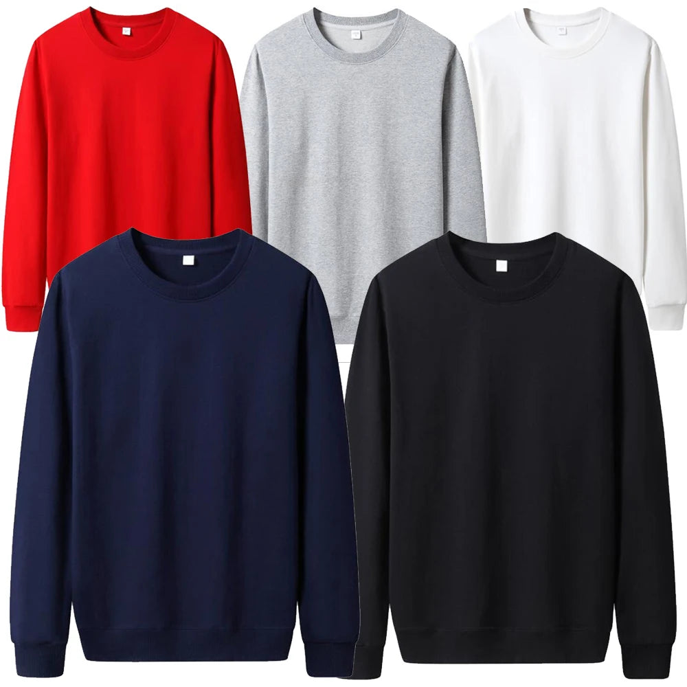 Men Casual Hoodie Solid Color Sweatshirt Fashion Winter Autumn Casual