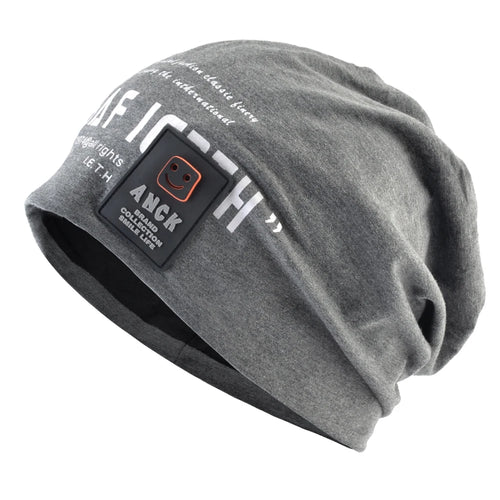 Men's Beanie Hats Autumn Outdoor Thin Casual Skullies Beanies Printing