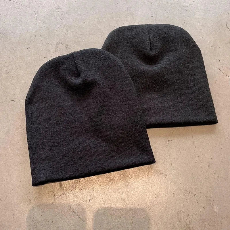 Women Hat Knitting Beanies Goth Tooth Caps Men Y2k Streetwear Winter