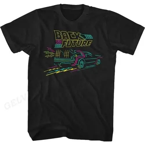 Back To The Future T Shirt Graphic Print Men Women Fashion Hip Hop
