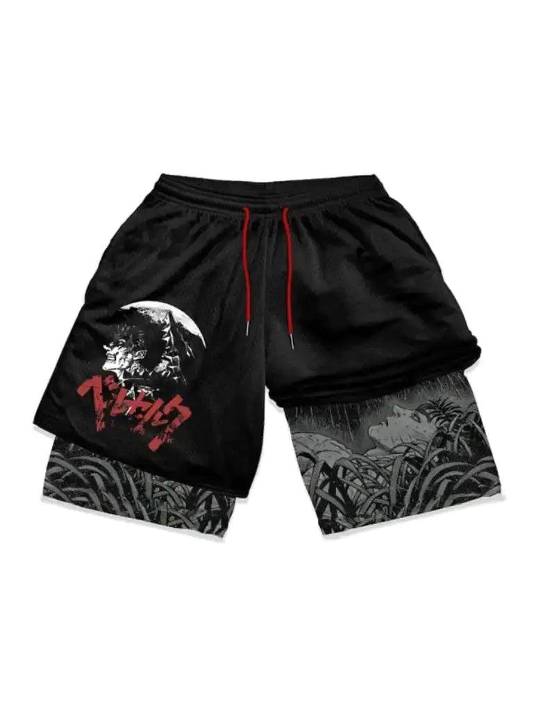 Anime Flex 2-in-1 Workout Shorts