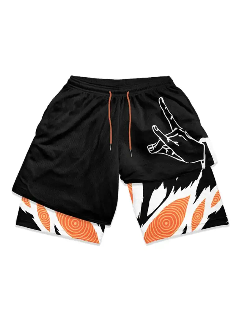 Anime Flex 2-in-1 Workout Shorts