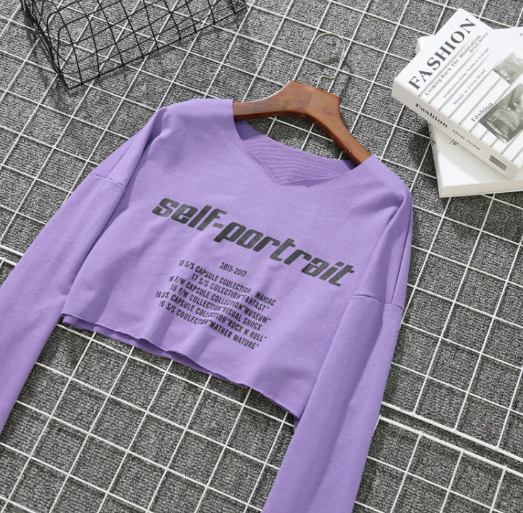 Chic Peek Cropped Hoodie